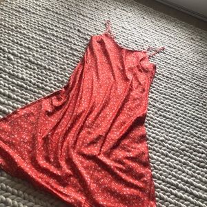 floral silk cami dress